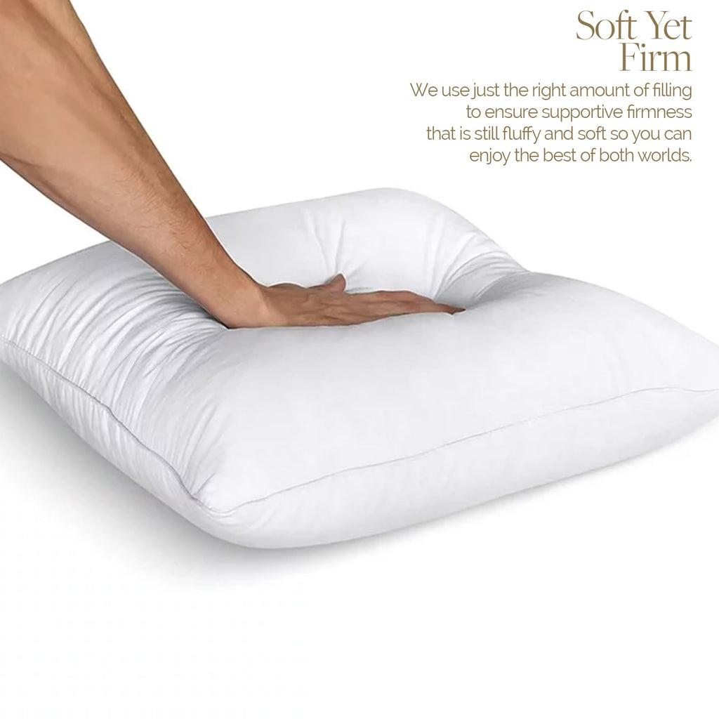King Size Pillows Set of 2 20 x 36 Hypoallergenic Down Alternative Pillow Inserts B5381