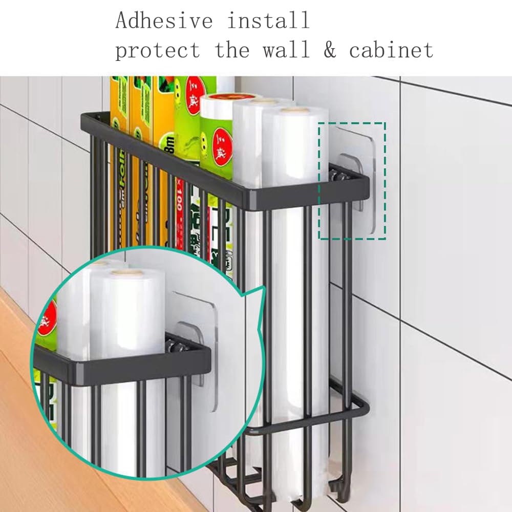 Self Adhesive Wall Mounted Storage Box (Black) B10560