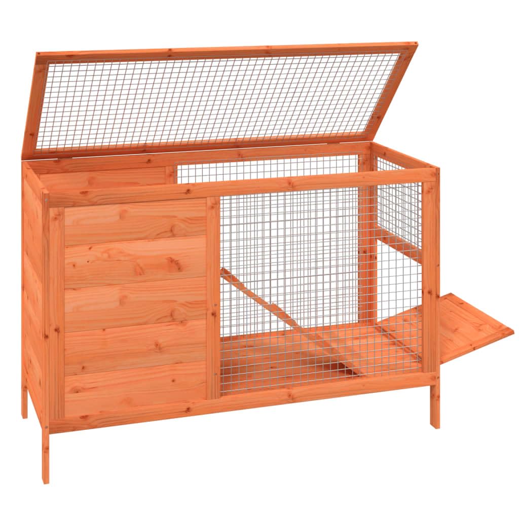 Wooden 2 Tier Small Animal Cage 40.6 Inch Brown O632