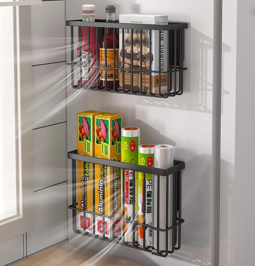 Self Adhesive Wall Mounted Storage Box (Black) B10560