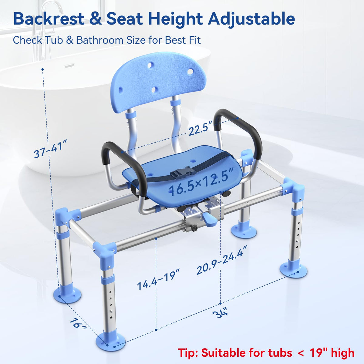 Sliding Shower Chair Tub Transfer Bench N522905