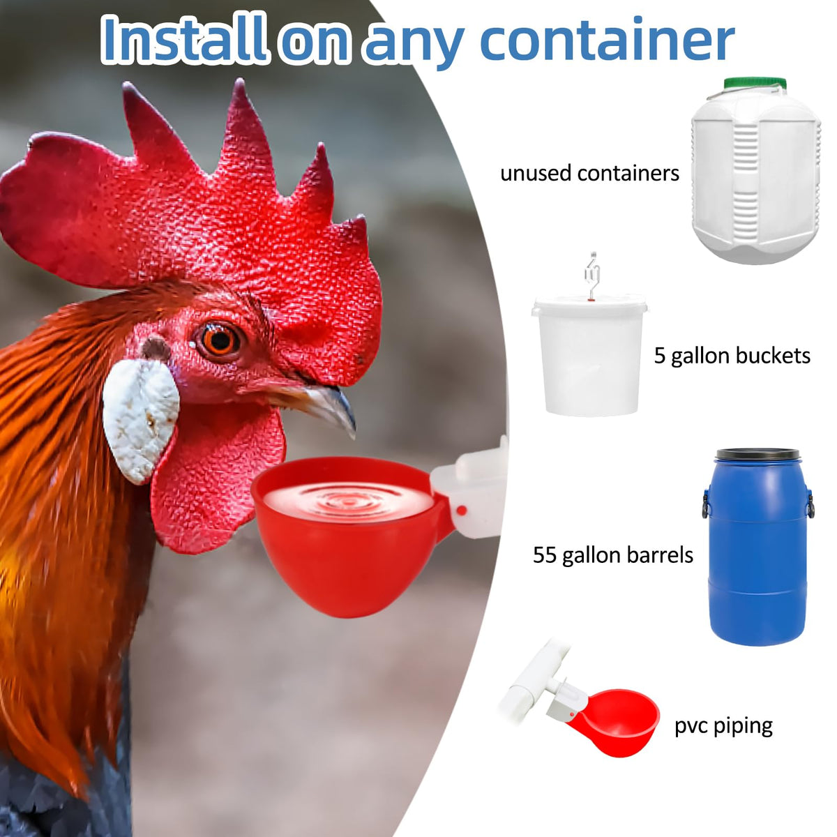 Chicken Waterer Cups D6996