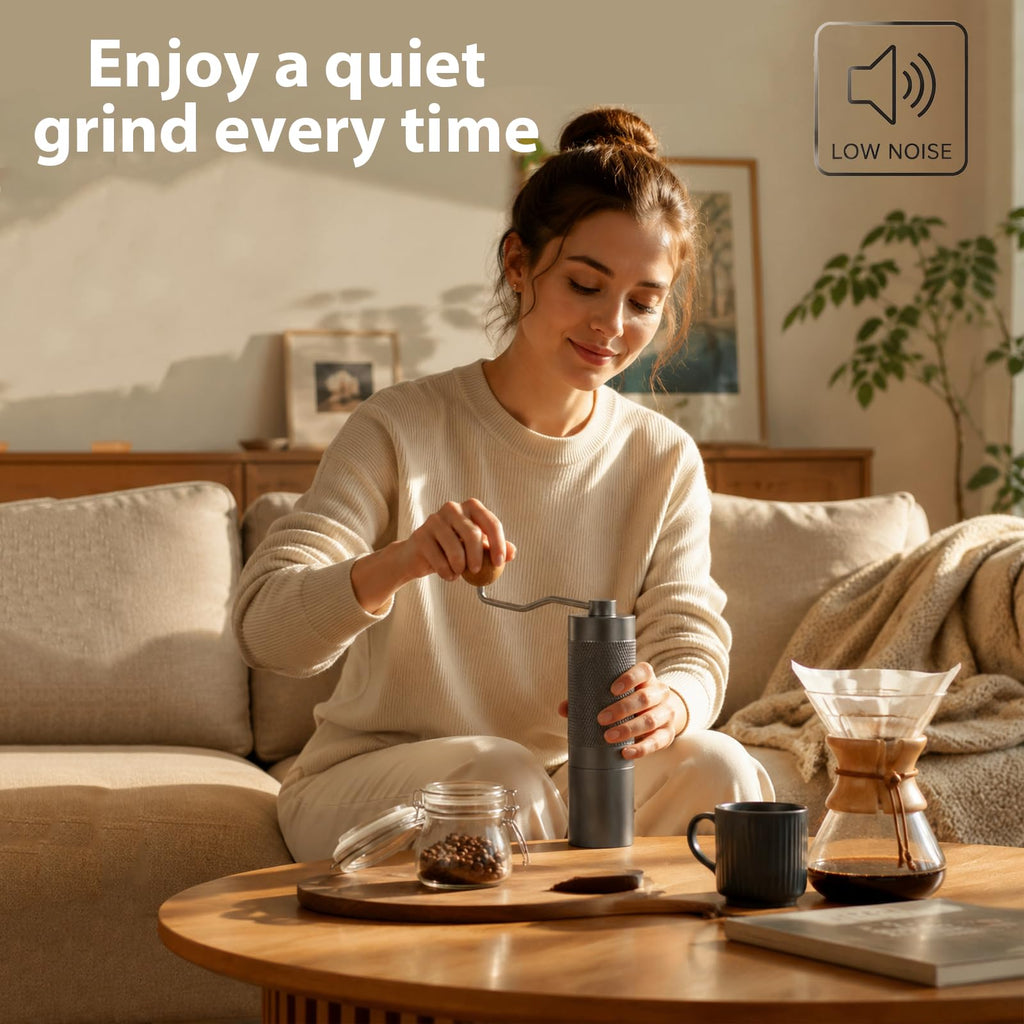 Manual Stainless Steel Conical Burr Coffee Grinder X655022