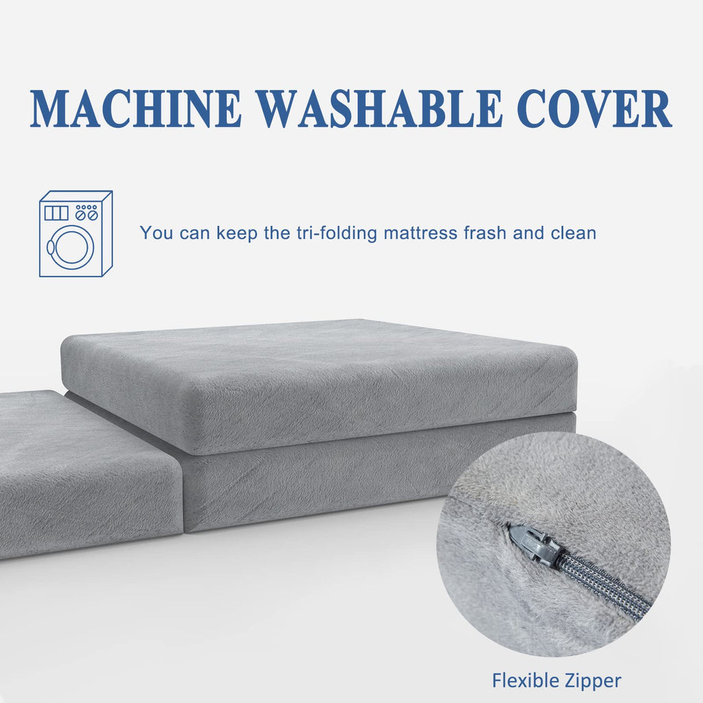3.95" Full Memory Foam Folding Topper with Storage Bag D3670