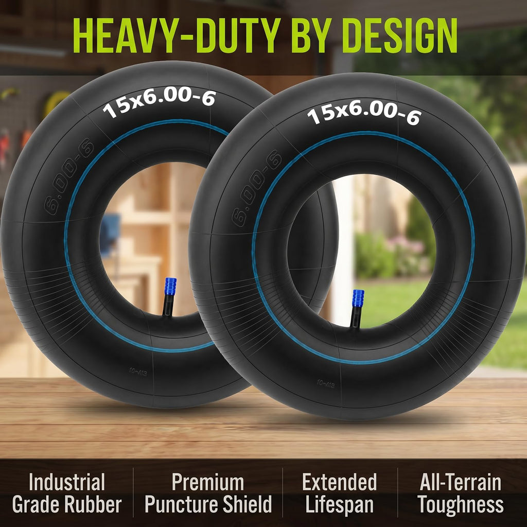 15x6.00-6 Inner Tube 2 Pack with TR-13 Valve Y255