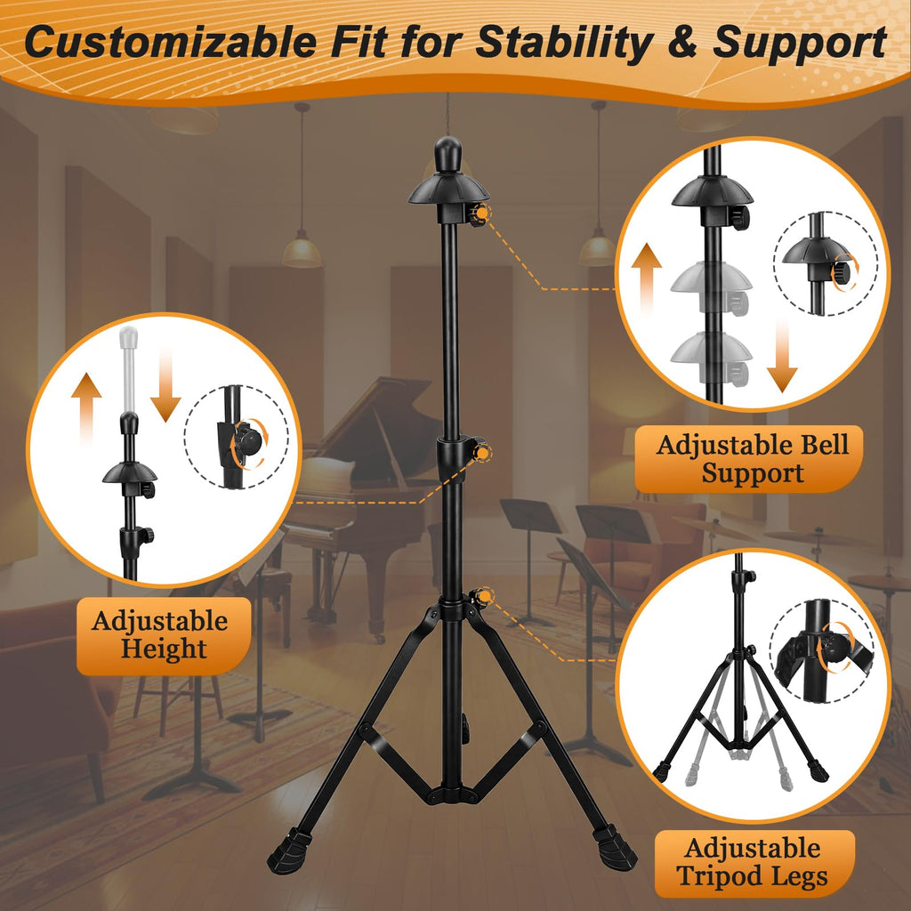 Adjustable Height Retractable Trombone Stand T33253