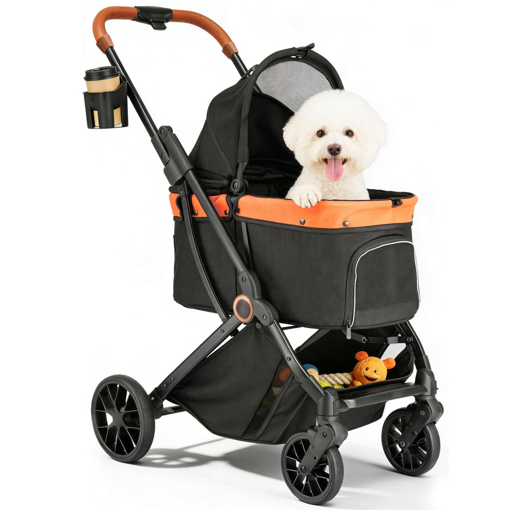 Black Pet Stroller D628