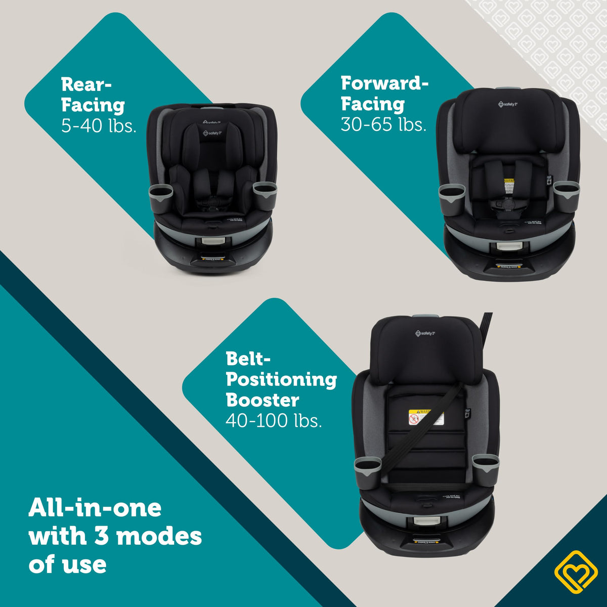 Black Convertible Car Seat K995088