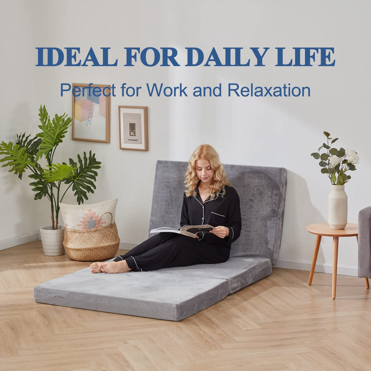 3.95" Full Memory Foam Folding Topper with Storage Bag D3670
