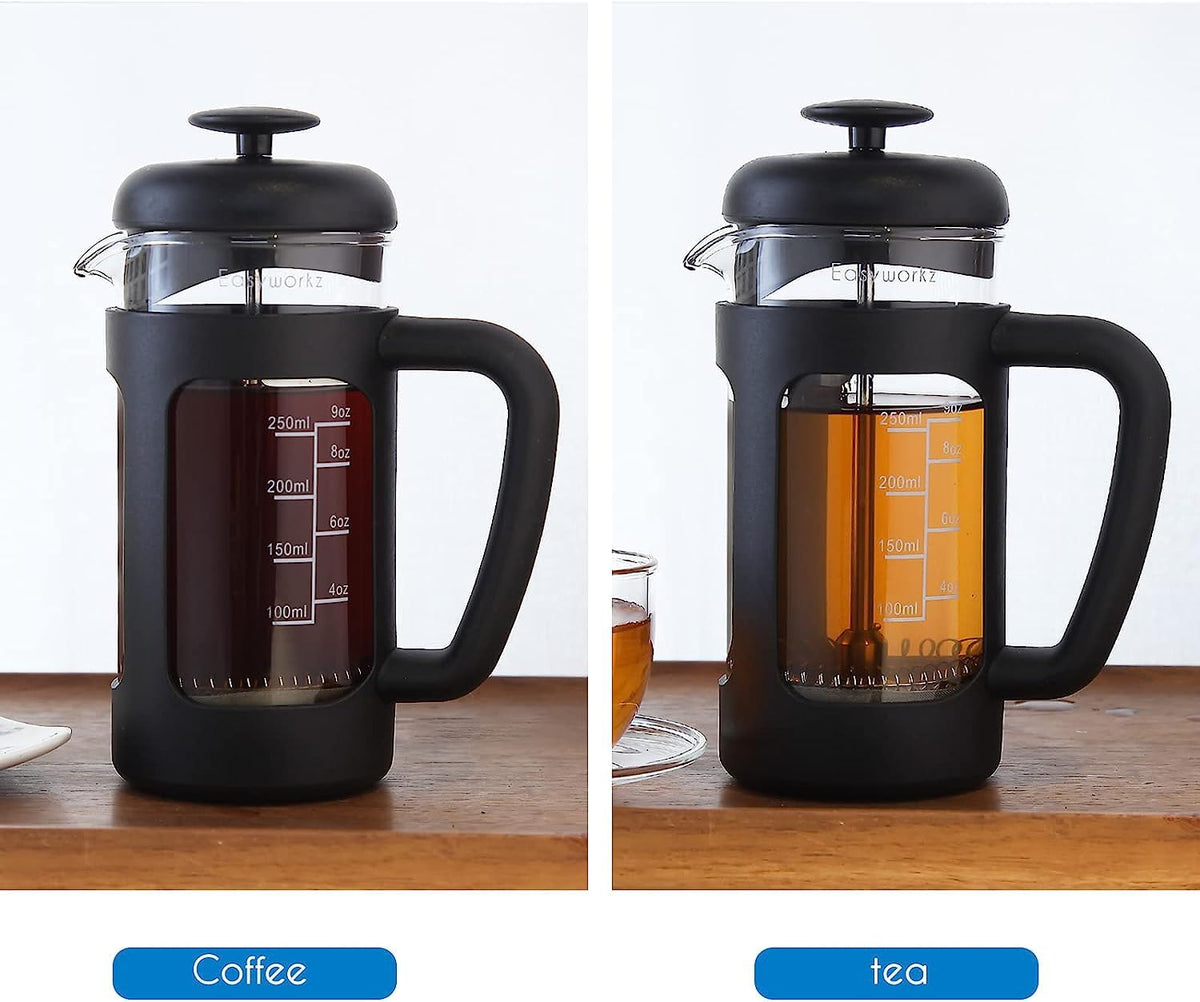 12 oz Stainless Steel French Press and Gooseneck Pour Over Kettle A8089