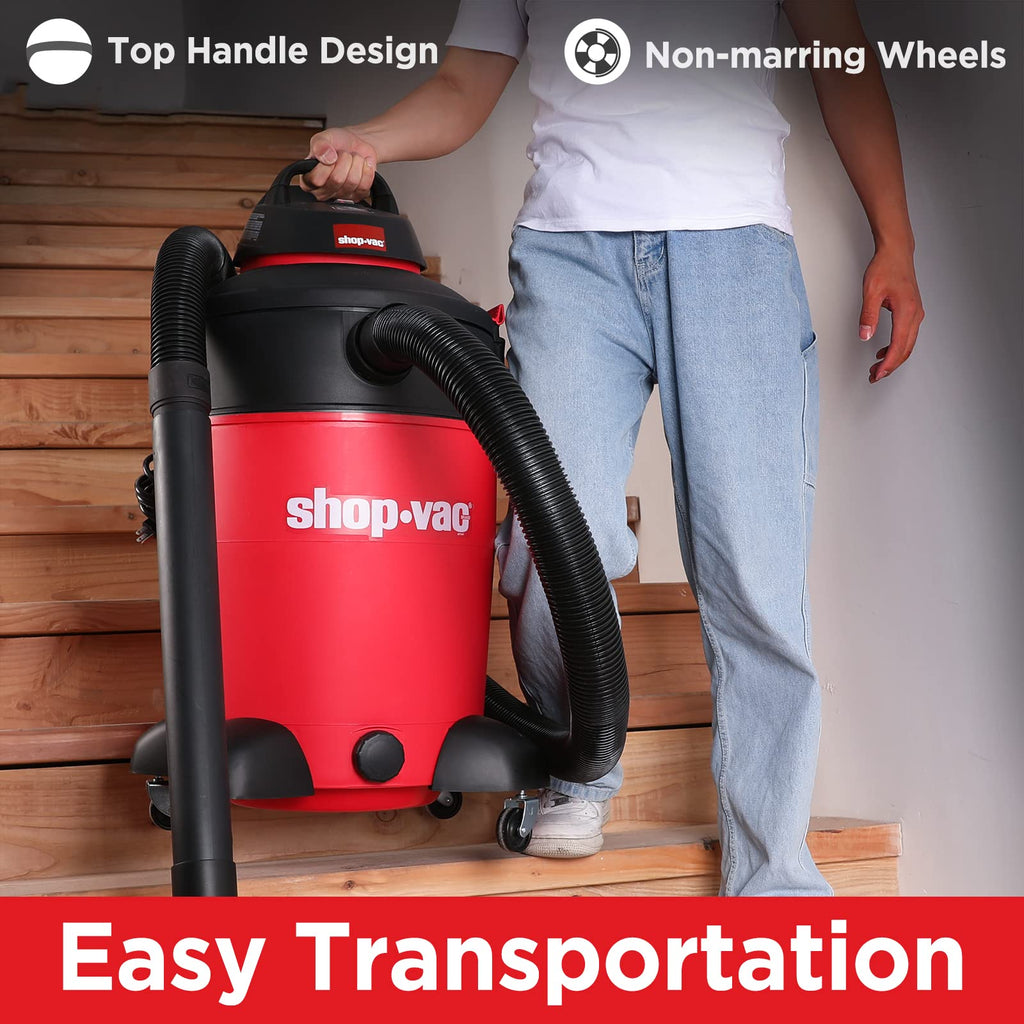 16 Gallon 6.5 Peak HP Wet/Dry Vacuum H835