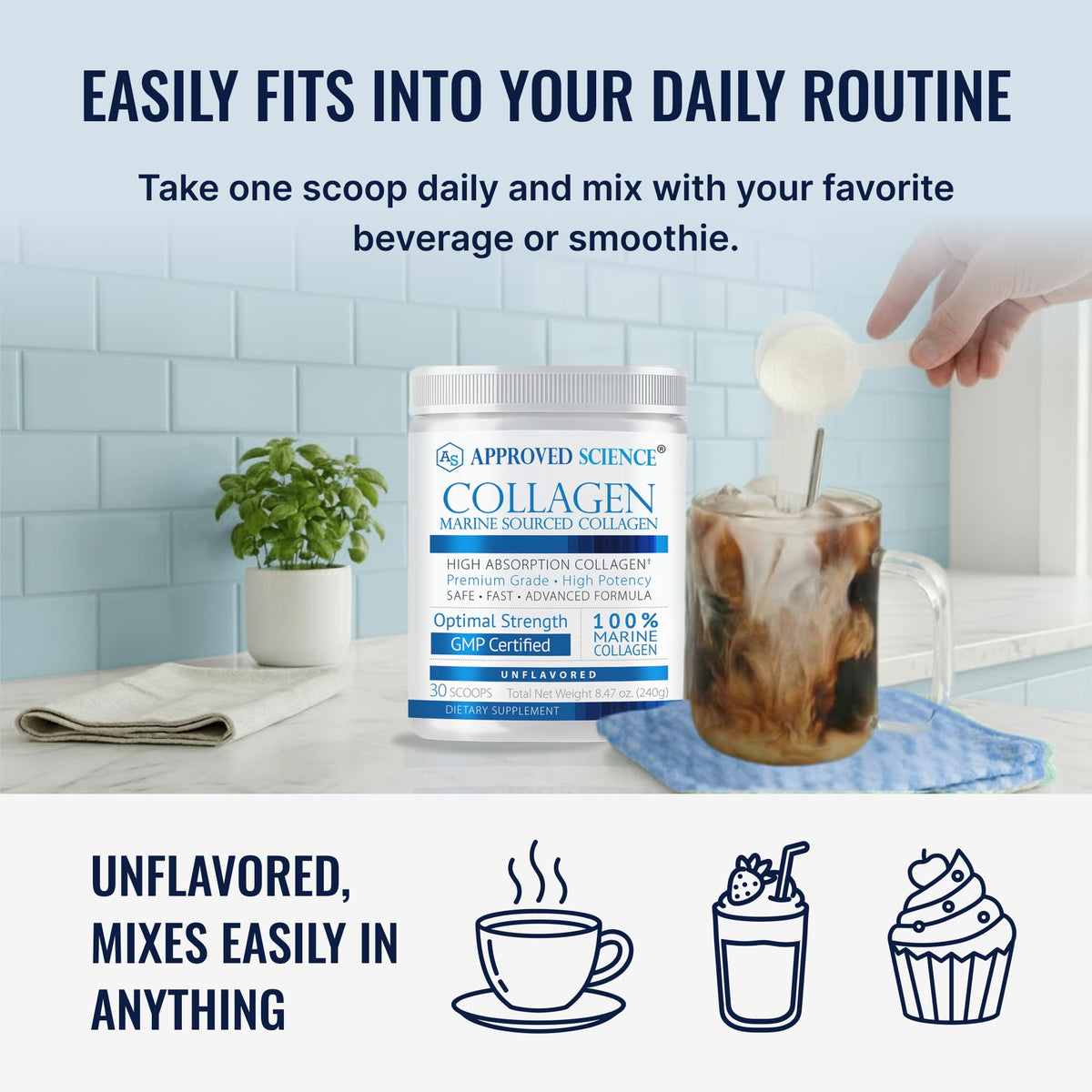 Unflavored Hydrolyzed Collagen Peptides Powder N22166
