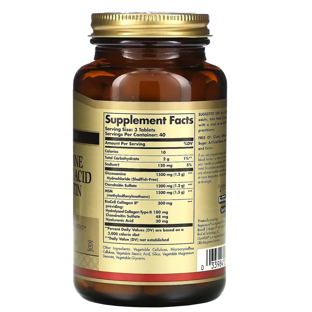 Glucosamine Hyaluronic Acid Chondroitin Sulphate, 60 Capsules Y52491