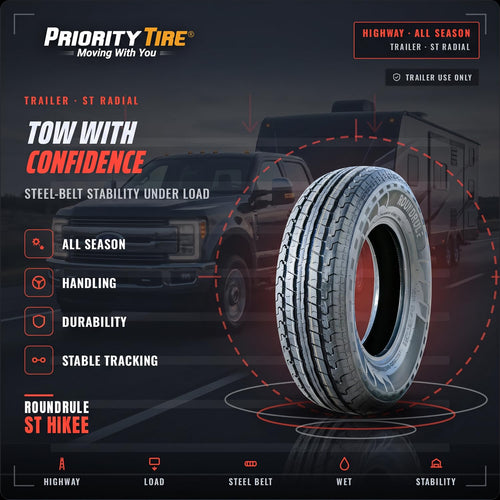 2 x ST205/75R15 All Season 10 Ply Tires C70372