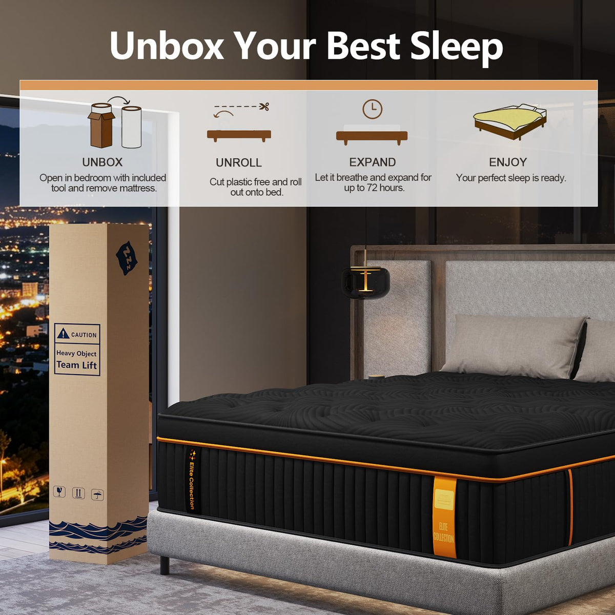 Full Size 14 Inch Hybrid Mattress J248134