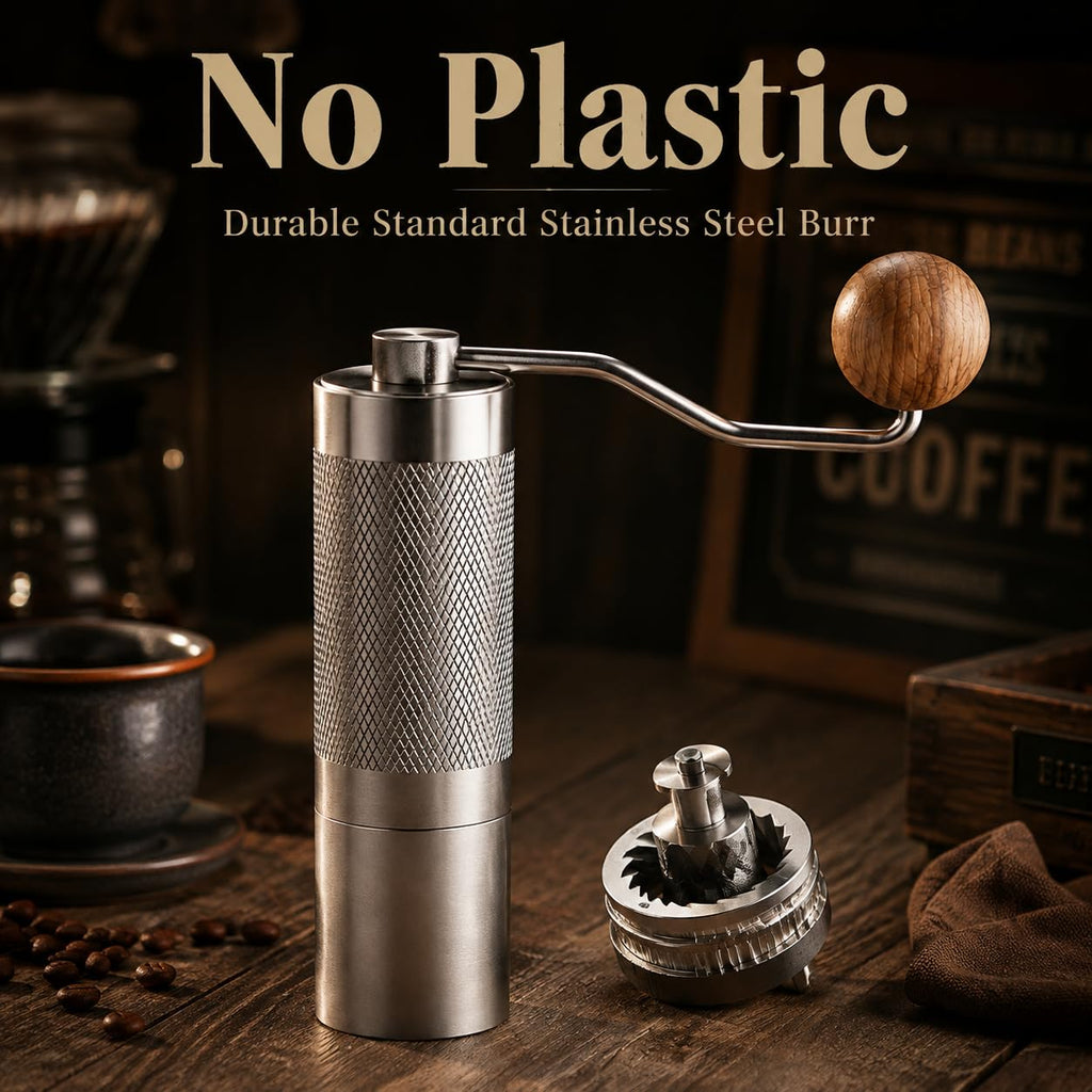 Manual Stainless Steel Conical Burr Coffee Grinder X655022