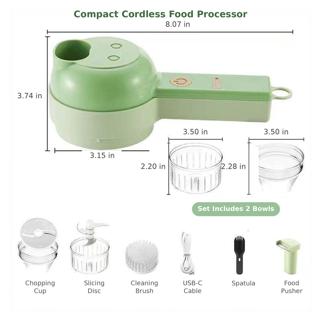 4-In-1 Electric Vegetable Cutter Set O578