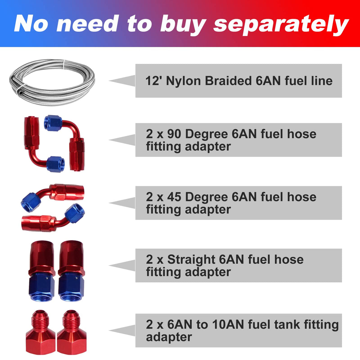 5 Gallon 20L Polished Aluminum Fuel Cell Tank with Cap Level Sender Oil Feed Line M893453