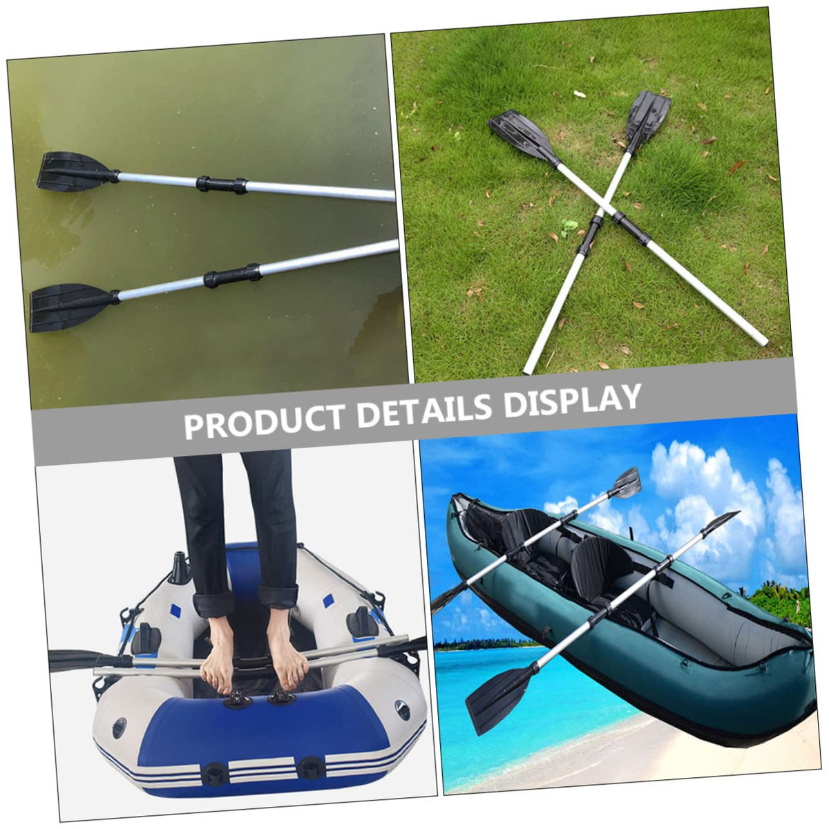 Aluminum Alloy Kayak Paddle Set 2pcs D495098