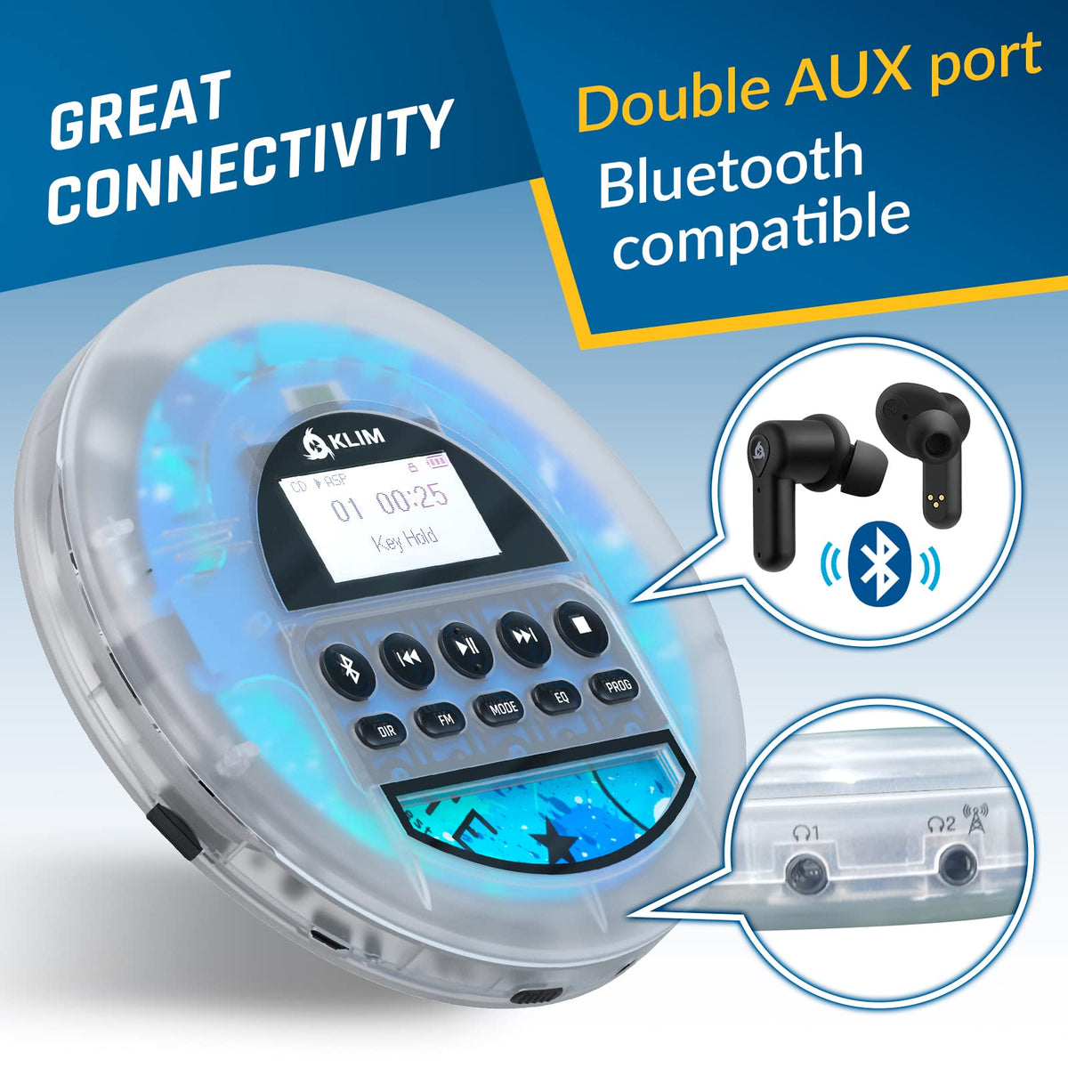 Portable CD Player with Headphones S6310