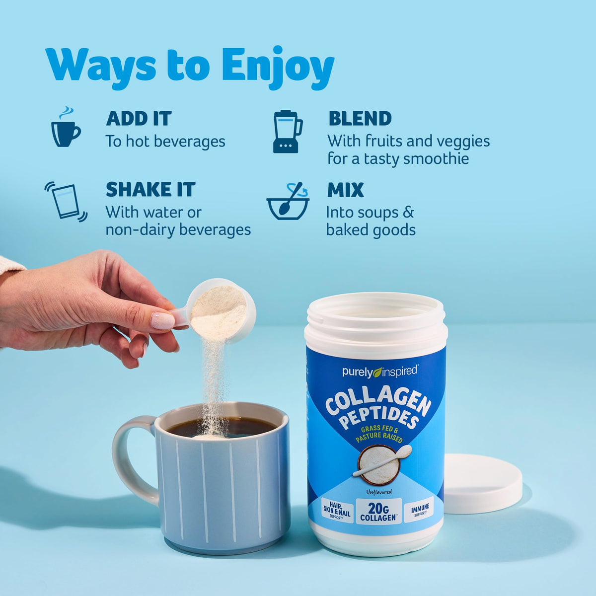 Collagen Powder Unflavored 20 Servings Y281