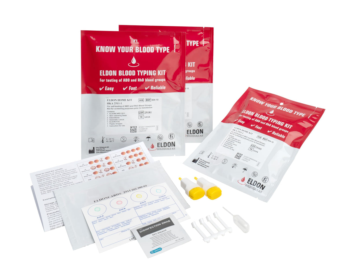 Blood Typing Kit 3 Test Pack Q555