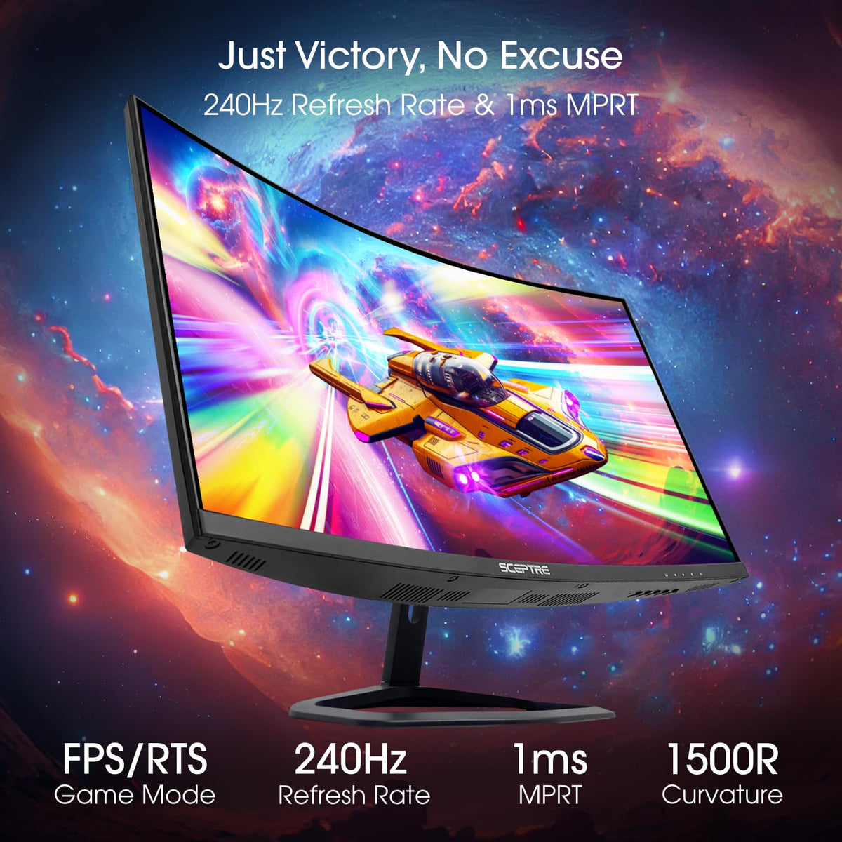 27-inch Curved Gaming Monitor 240Hz 1ms N74719