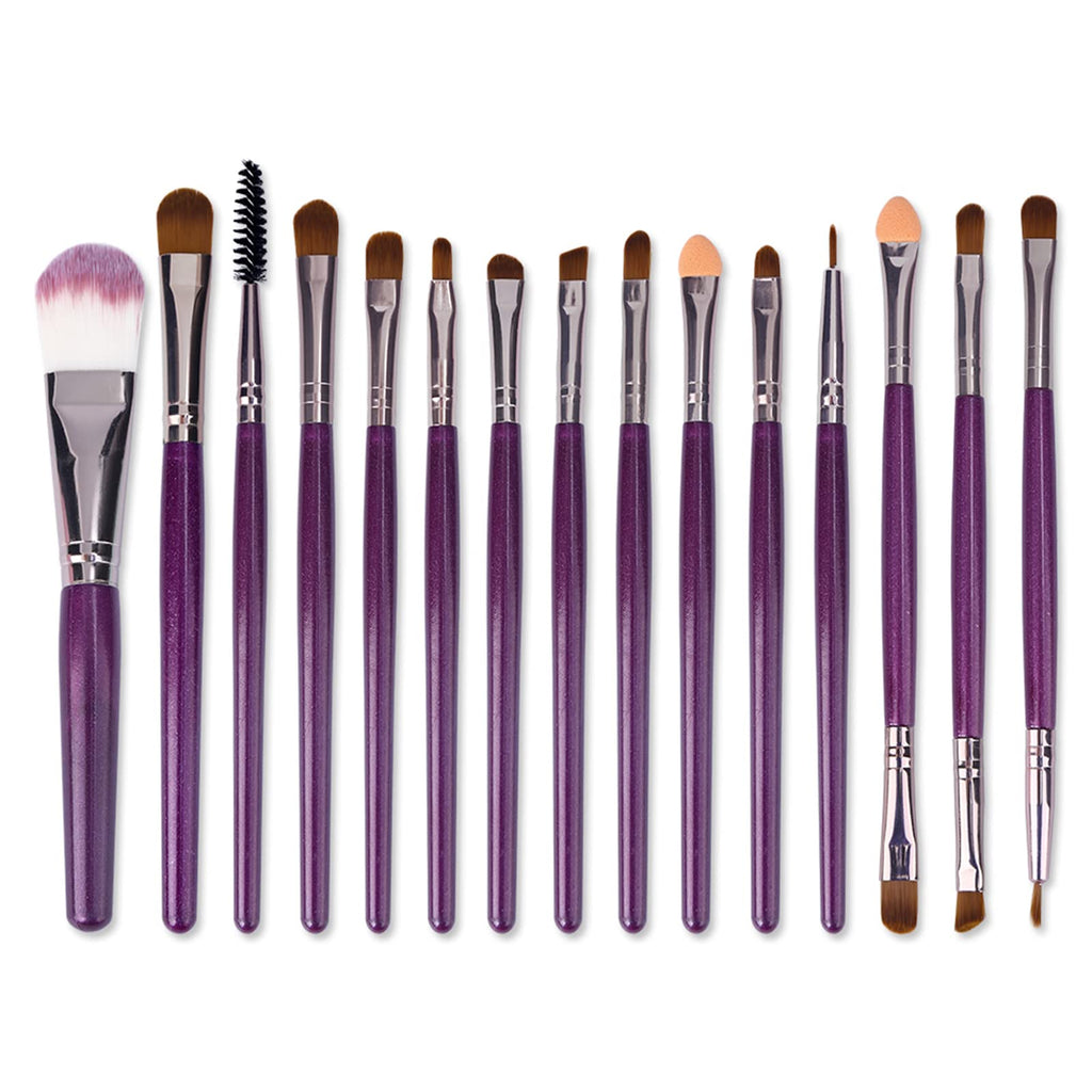 40 Color Matte Shimmer Eyeshadow Palette + 15 Pc Eye Brushes M9231