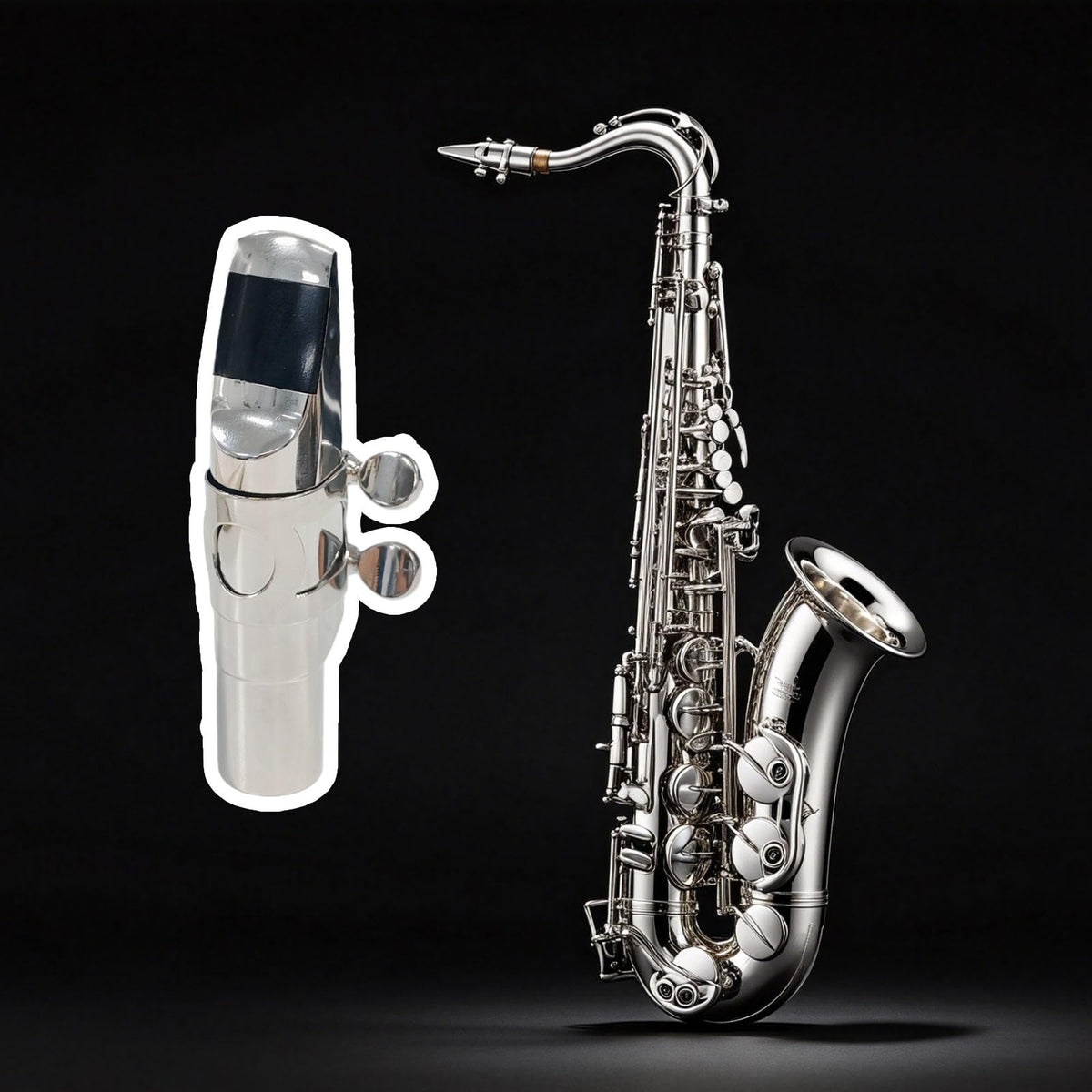 Silver Plated Alto Saxophone Mouthpiece B1172