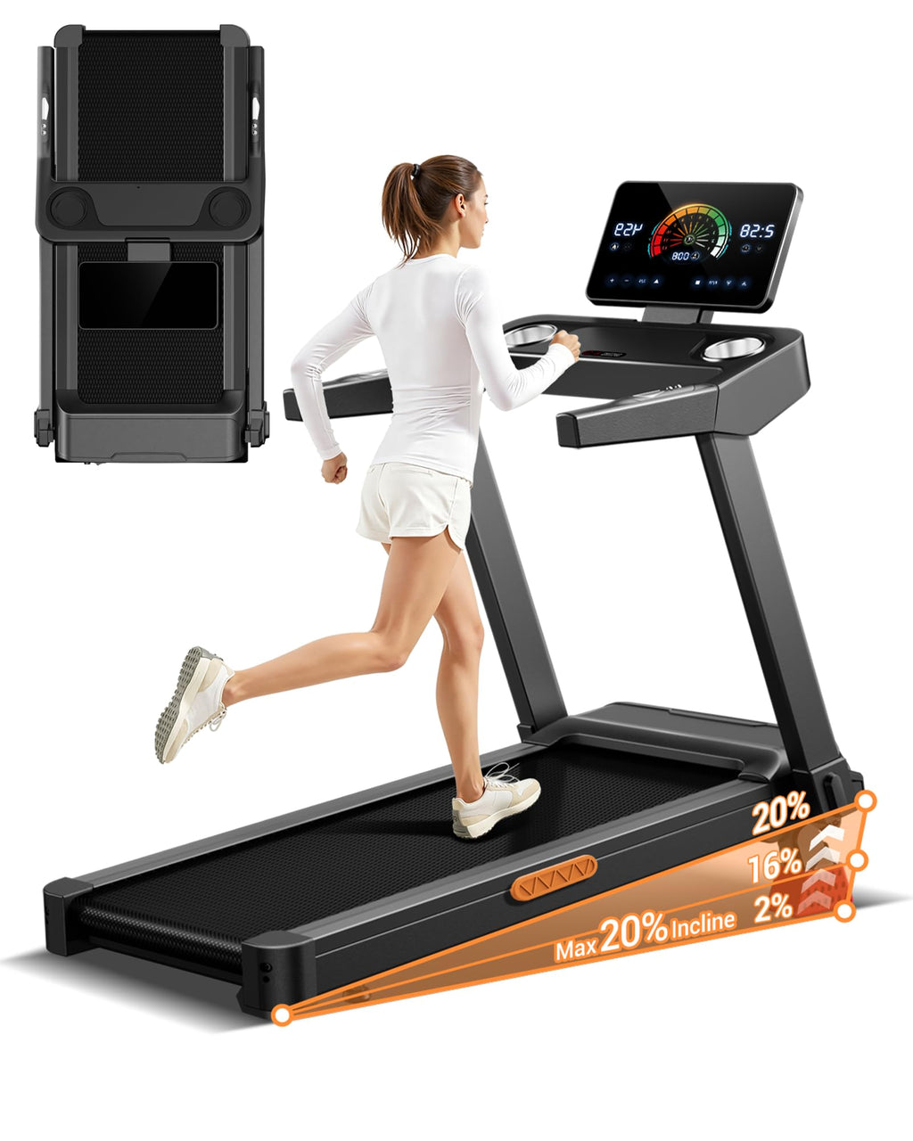 Treadmill with 20% Incline O8092