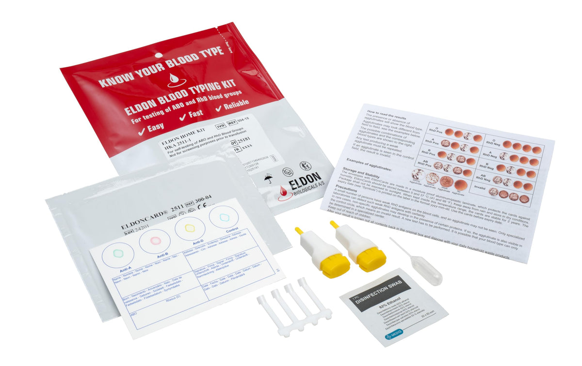 Blood Typing Kit 3 Test Pack Q555