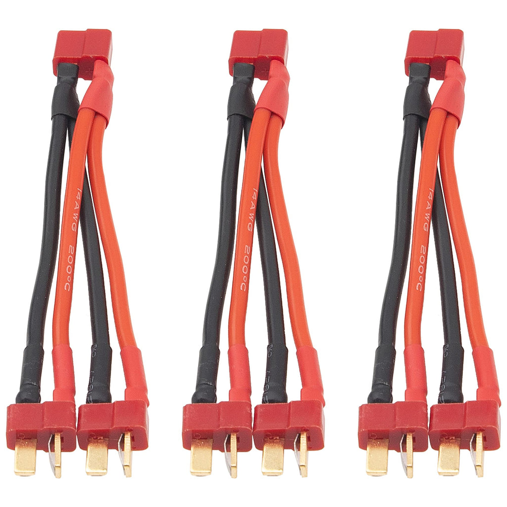 14 AWG Silicone Wire 1 Female to 2 Male Y Splitter Cable B969395