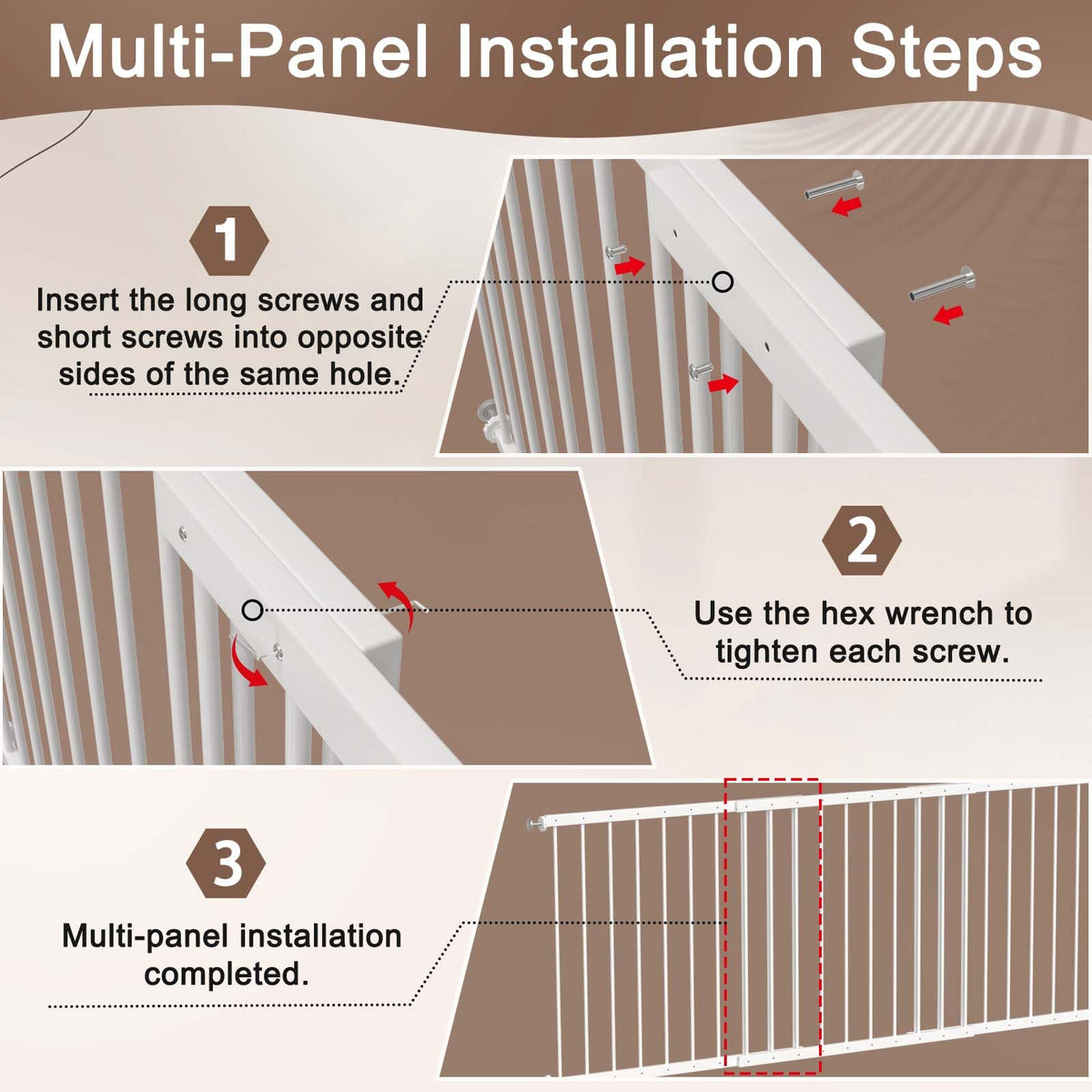 Adjustable White 4 Panel Window Guards K70698