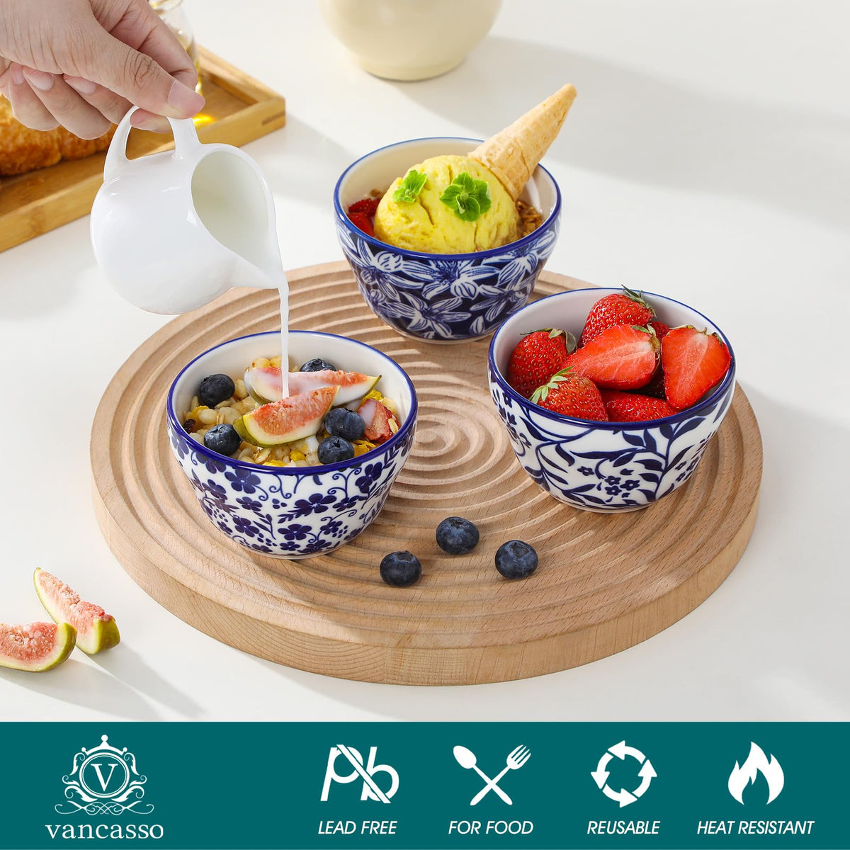 12-Piece Porcelain Bowl & Mug Set M9978
