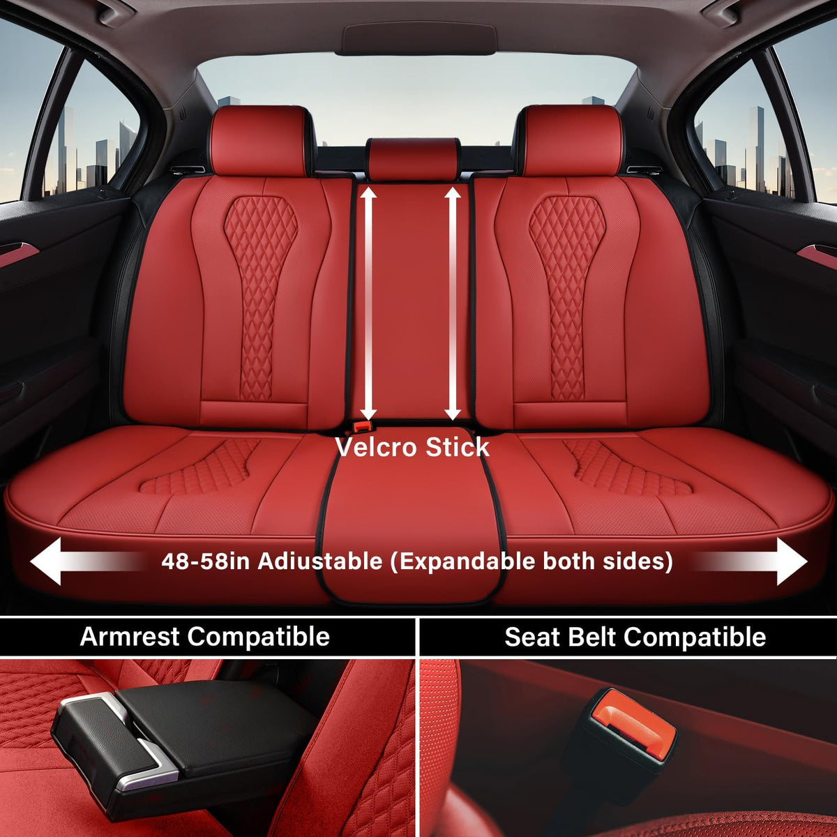 Waterproof Leather Car Seat Covers Full Set Q110915