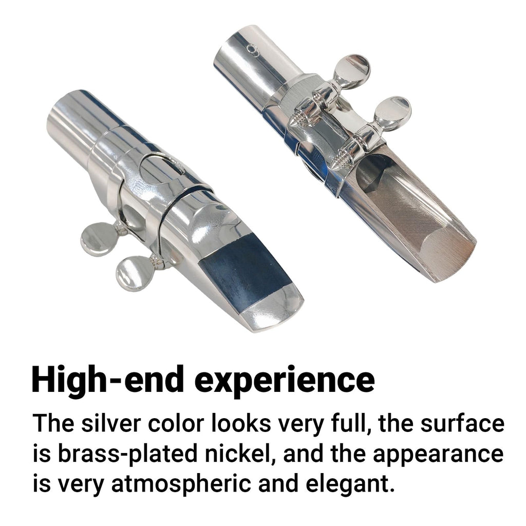 Silver Plated Alto Saxophone Mouthpiece B1172