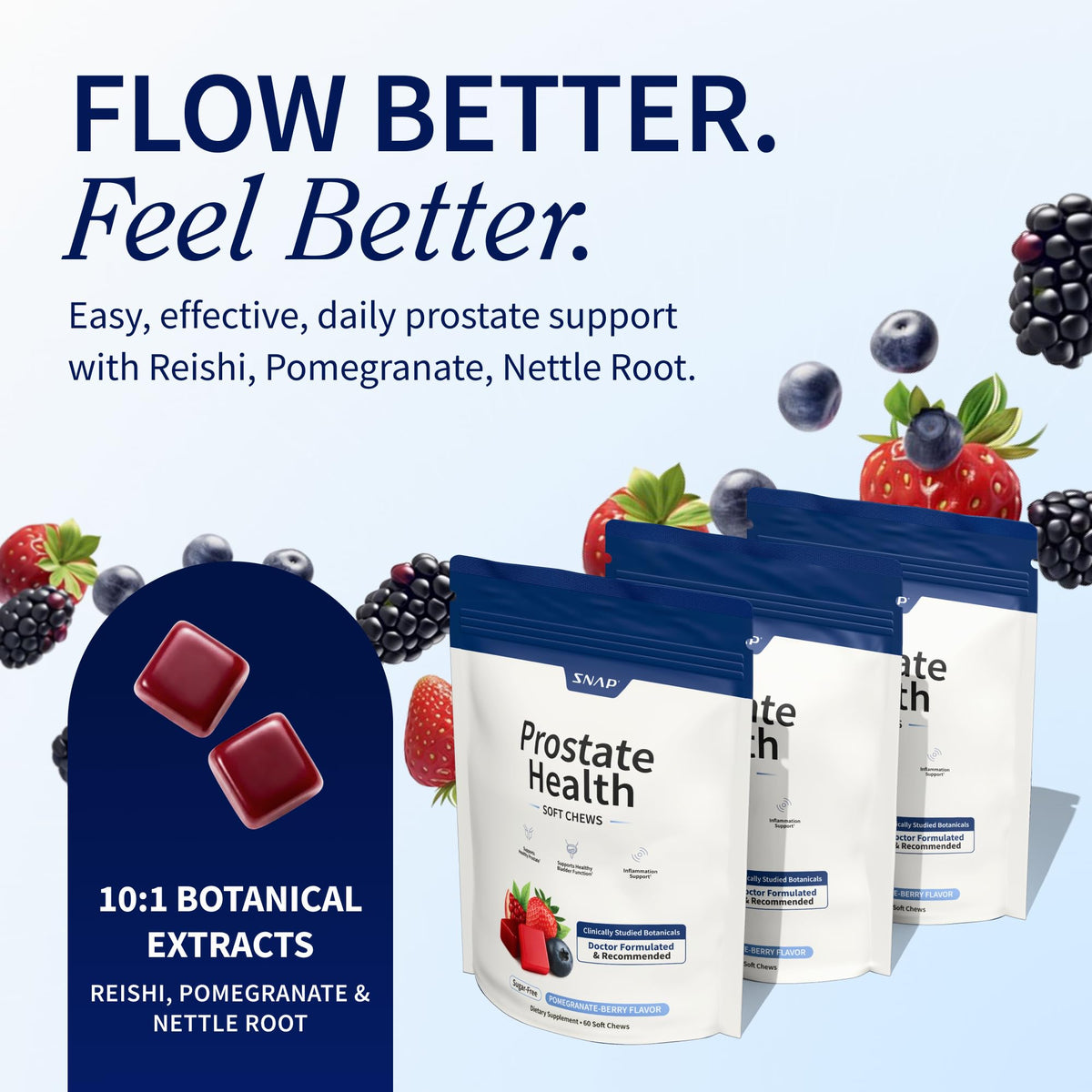 Beet Root Gummies + Prostate Health Soft Chew N2902