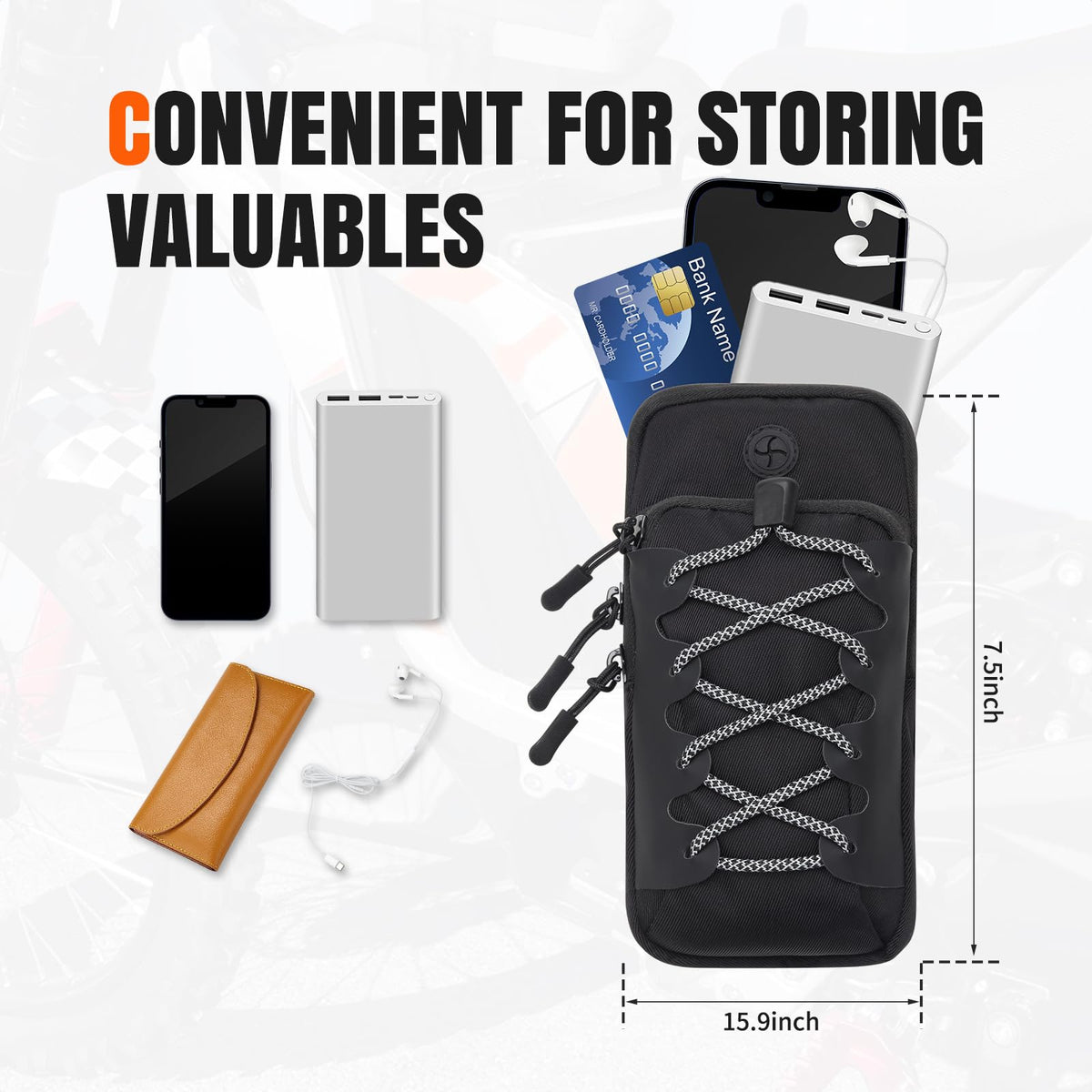 Black Dirt Bike Frame Bag H66846