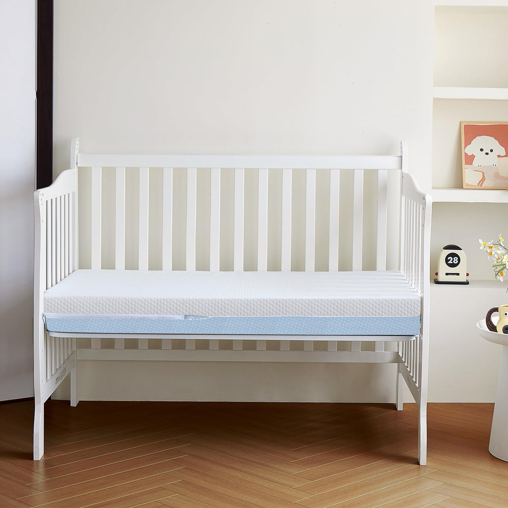 Dual Sided Breathable Crib Mattress, Standard Size 52x28x5 Inch Y661841