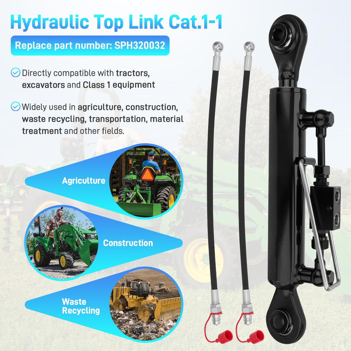 Hydraulic Top Link Cat.1 K39317