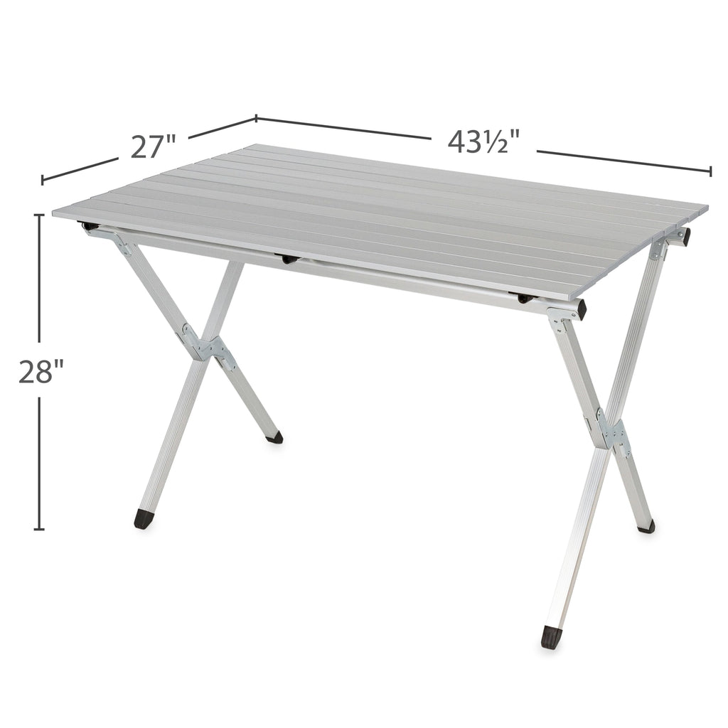 Aluminum Roll-Up Table with Carrying Bag, Seats 4-6 N9610