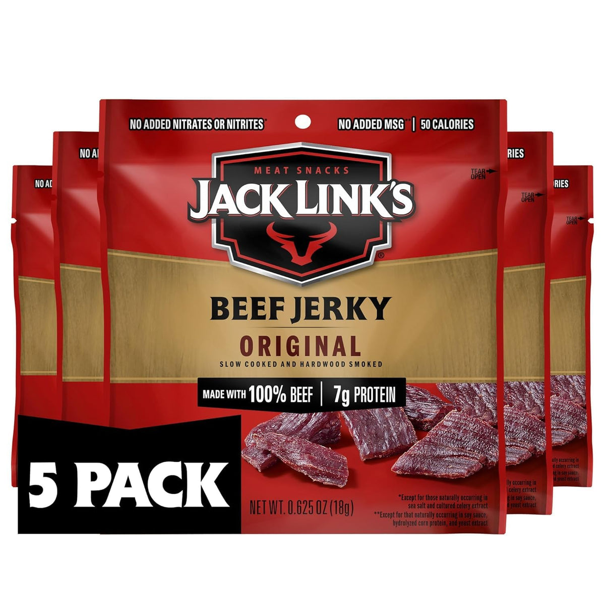 Original Beef Jerky Multipack 5 Pack 0.625 oz A138