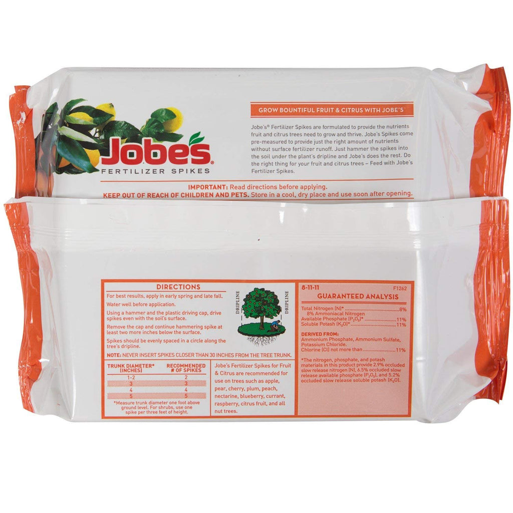Fruit & Citrus Fertilizer Spikes 8-11-11 Time Release 9 Spikes Q9617