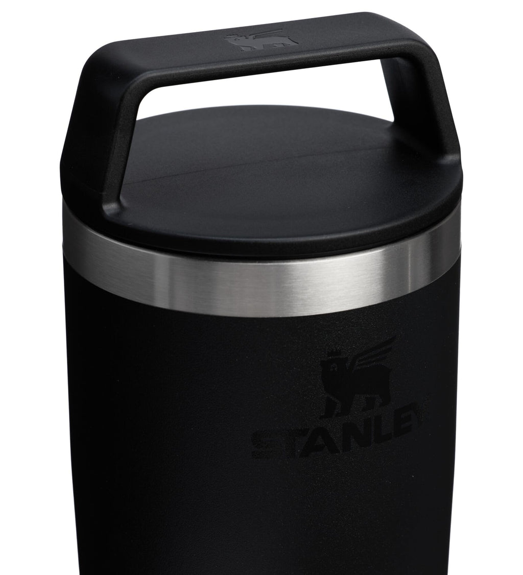 16 oz Black Travel Mug H208