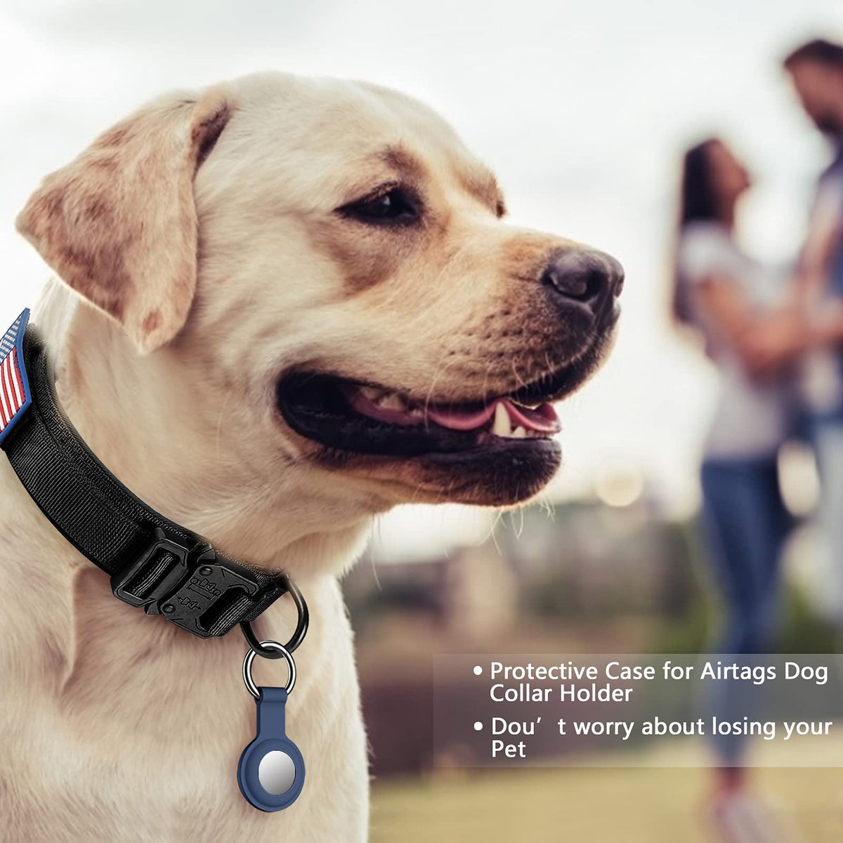 Adjustable Nylon Tactical Dog Collar with Control Handle F70459