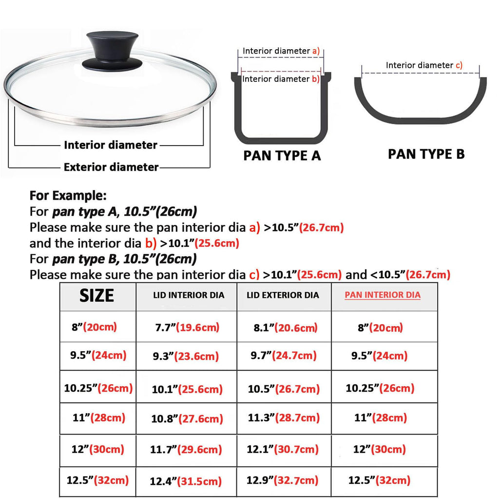 Tempered Glass Lid with Heat Resistant Handle 10.25 In T2128