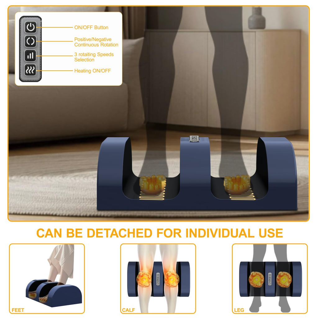 Full Body Massage Mat with Heat, 9 Vibrating Modes, Detachable Neck Massager V913614
