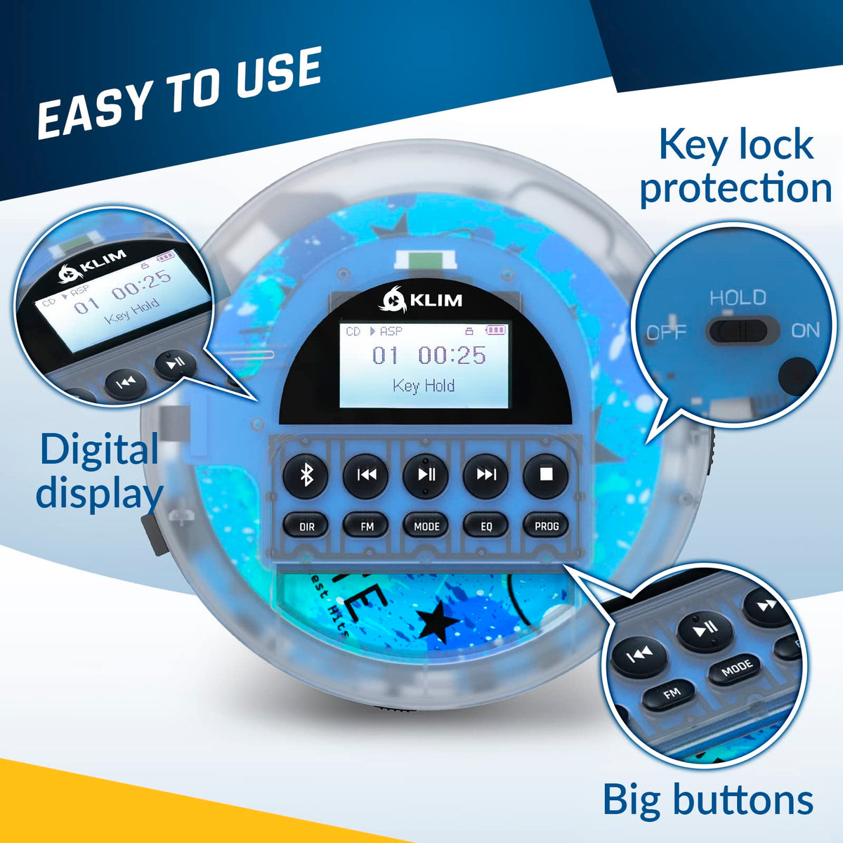 Portable CD Player with Headphones S6310
