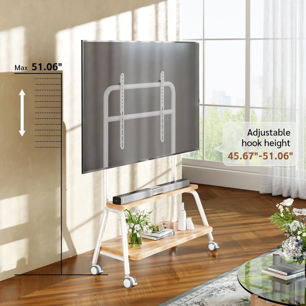 Mobile TV Stand on Wheels for 32-75 Inch TVs K692