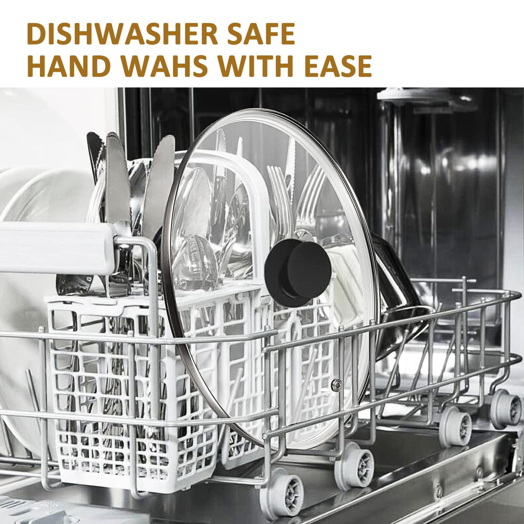 Tempered Glass Lid with Heat Resistant Handle 10.25 In T2128